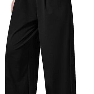 Womens Wide Leg Yoga Pants High Waist Loose Stretch Causal Lounge Workout Gym Tr